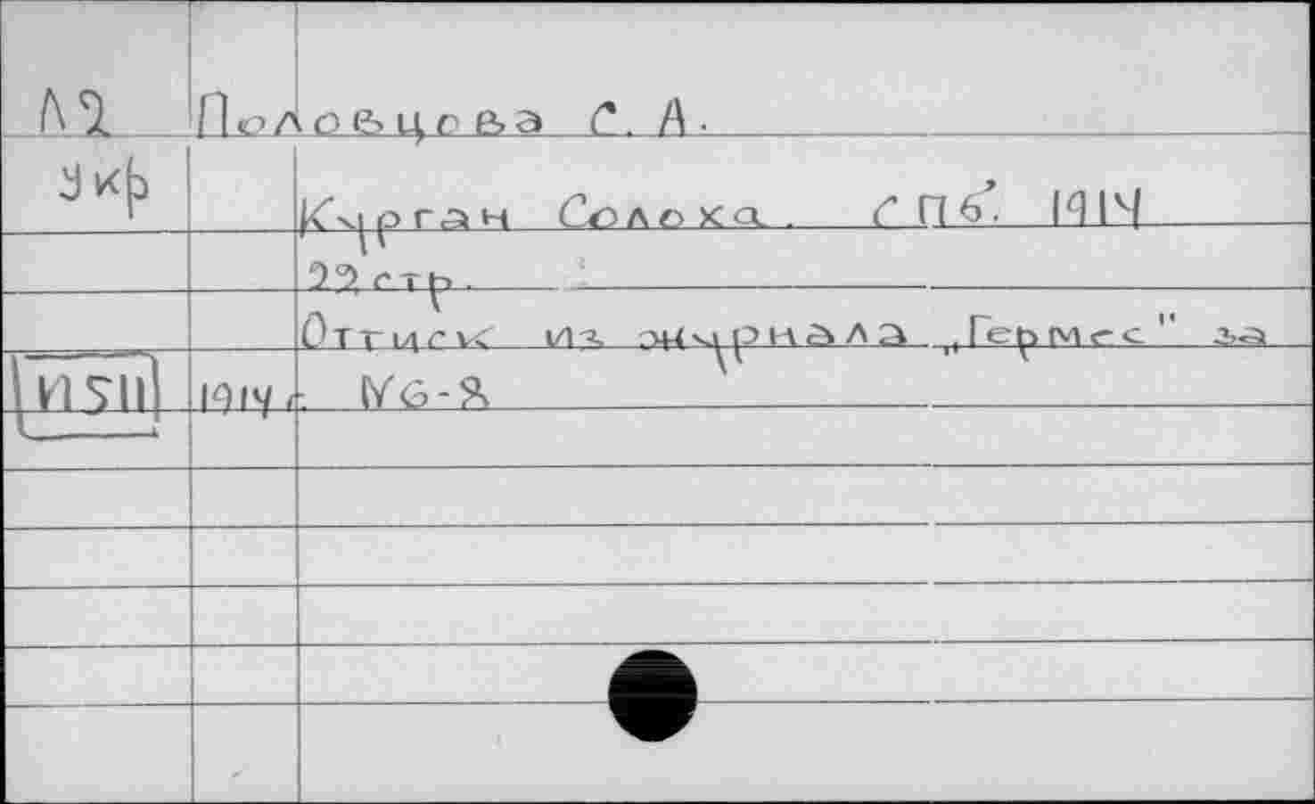 ﻿№	Гкт'	о&цпва (*. А.
		^хірган Солокд..	С П 	И Lïf	
		1V 9°) гт^ .
		Or-Ti/irvi' Ил гнЛчдрмаЛЭ ,Ге^1М<-с" iâ
	10 l*f /	. Г/6-Я	Ï	
		
		
		
		
		
		
		